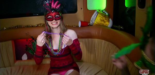  GIRLS GONE WILD - Teen PAWG Earns Her Beads At Mardi Gras